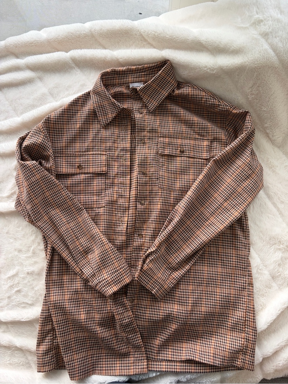 Princess Polly Brown Plaid Flannel